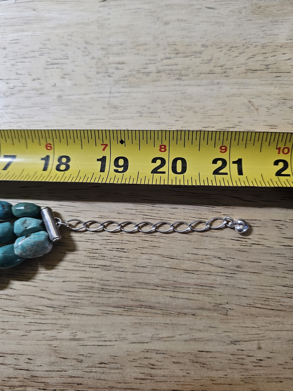 Vintage Jay King DRT Tripple Turquoise Bead Sterling Silver 21" Necklace - Picture 9 of 9